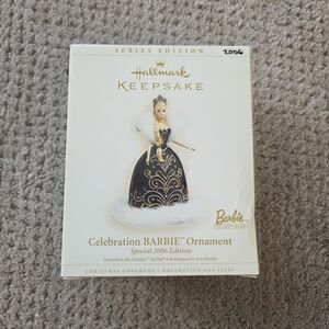 Hallmark Keepsake Barbie Ornament in Black, White & Gold 2006